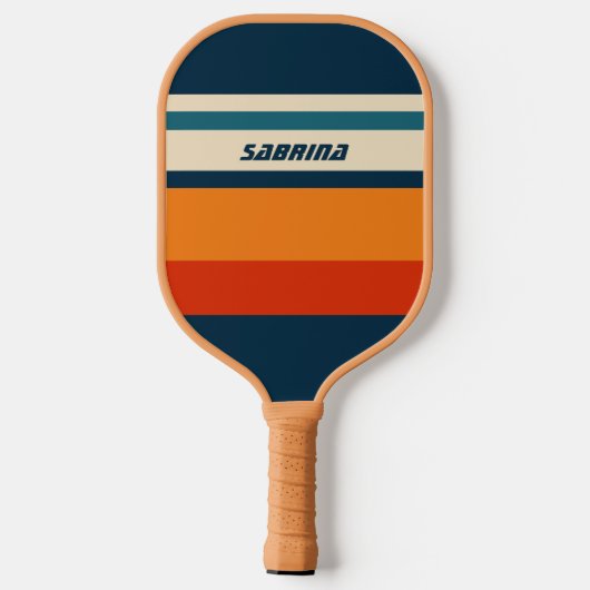 Personalisierte Retro Pickleball Schläger (Rückseite)
