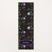 Personalisierte Retro-Raumfahrt Yogamatte (Vorderseite)