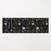 Personalisierte Retro-Raumfahrt Yogamatte (Vorderseite (Horizontal))