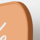 Personalisierte Retro-Regenbogenpastel Pickleball Schläger (Linke Seite)