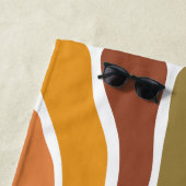 Personalisierte Retro-Sonnenstrahlen Strandtuch (Beispiel)