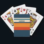 Personalisierte Retro Spielkarten<br><div class="desc">Genießen Sie Ihren Spielabend mit unseren Retro Personalisiert Playing Cards,  einem einzigartigen Accessoire,  das Vintagen Charme mit moderner Personalisierung verbindet. Mit einem benutzerdefinierbaren Namen oder Initialen und einer zeitlosen Retro-Farbpalette.</div>