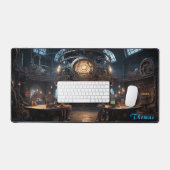 Personalisierte Retro Steampunk Fabrikmatte Schreibtischunterlage (Tastatur & Maus)