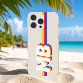 Personalisierte Retro-Streifen iPhone 16 Pro Max Hülle