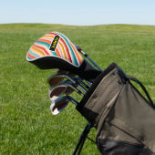 Personalisierte Retro Strip Golf Driver Cover Headcover (In SItu)
