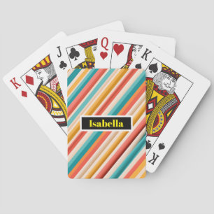 Personalisierte Retro Strip Poker Karten   Bunt Spielkarten