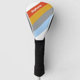 Personalisierte Retro Strips Golf Driver Cover Headcover