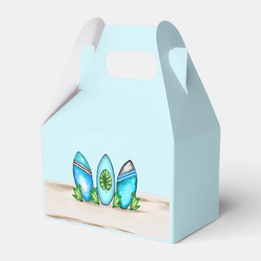 Personalisierte Retro-Surfboards Geschenkschachtel (Rückseite)