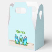 Personalisierte Retro-Surfboards Geschenkschachtel (Geöffnet)