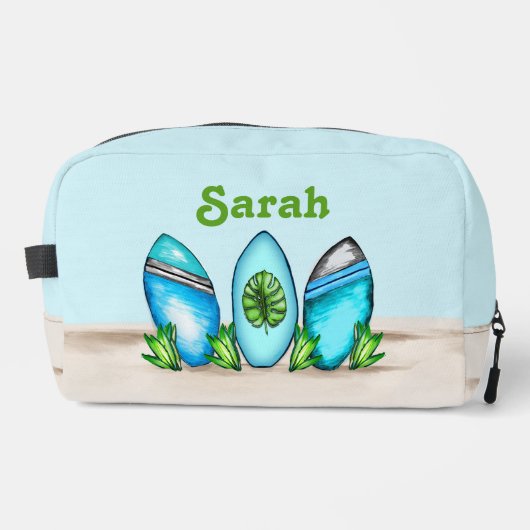 Personalisierte Retro-Surfboards Waschbeutel (Vorderseite)