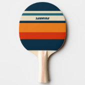 Personalisierte Retro Tischtennis Schläger (Rückseite)