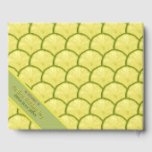 Personalisierte Retro-Typografie Gästebuch (Rückseite)