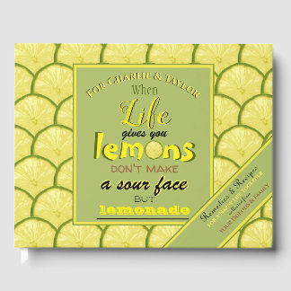 Personalisierte Retro-Typografie Gästebuch