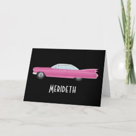 Personalisierte Retro Vintage rosa