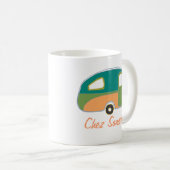 Personalisierte Retro-Wohnwagen-Besitzer-Tassen Kaffeetasse (VorderseiteRechts)
