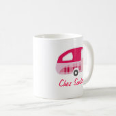 Personalisierte Retro-Wohnwagen-Besitzer-Tassen Kaffeetasse (VorderseiteRechts)