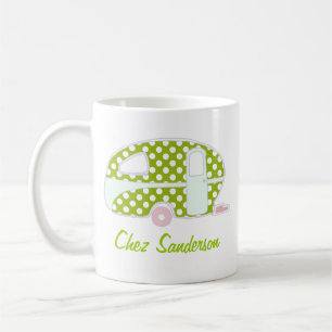 Personalisierte Retro-Wohnwagen-Kunsttassen Kaffeetasse