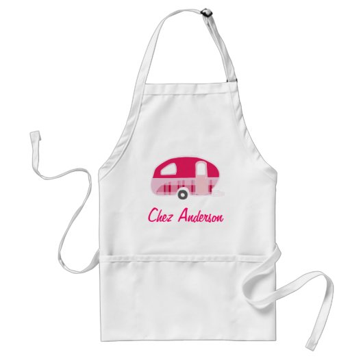 Personalisierte Retro-Wohnwagen-Schürzen Schürze (Vorne)