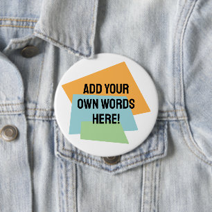 Personalisierte Retroformen Button