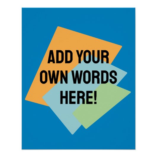 Personalisierte Retroformen Poster (Vorderseite)