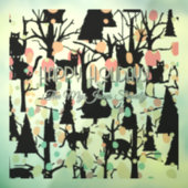 Personalisierte RetroMinimalist BlackCats & Branch Fensteraufkleber (Blatt 3)