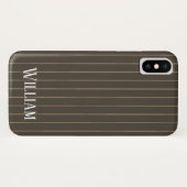 Personalisierte Retropinstreifen Case-Mate iPhone Hülle (Rückseite (Horizontal))