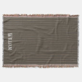 Personalisierte Retropinstreifen Decke (Vorderseite)