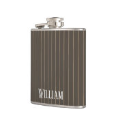 Personalisierte Retropinstreifen Flachmann (Links)