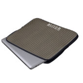 Personalisierte Retropinstreifen Laptopschutzhülle (Vorne Knopf)