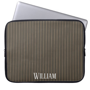 Personalisierte Retropinstreifen Laptopschutzhülle