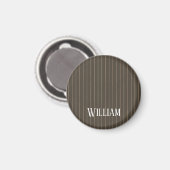 Personalisierte Retropinstreifen Magnet (Vorderseite/Rückseite)