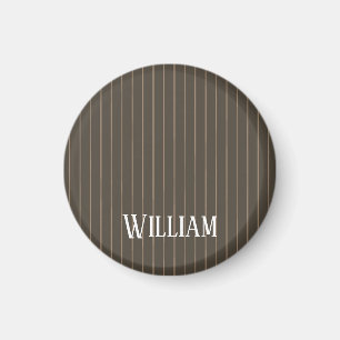 Personalisierte Retropinstreifen Magnet