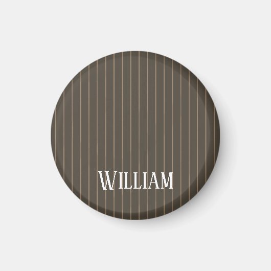 Personalisierte Retropinstreifen Magnet (Vorne)