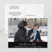 Personalisierte Rettung des neuen Datums Postkarte (Vorne/Hinten)