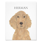 Personalisierte reversible irische Setter Art Fotodruck (Vorne)