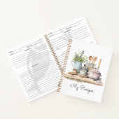 Personalisierte Rezepte 3 Ringbuchse Notizblock (Innenseite)