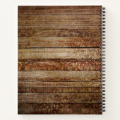 Personalisierte Rezepte für meine Tochter Red Flor Notizblock (Rückseite)