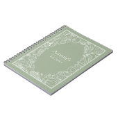 Personalisierte Rezepte Gemüse Illustration Notizblock (Linke Seite)