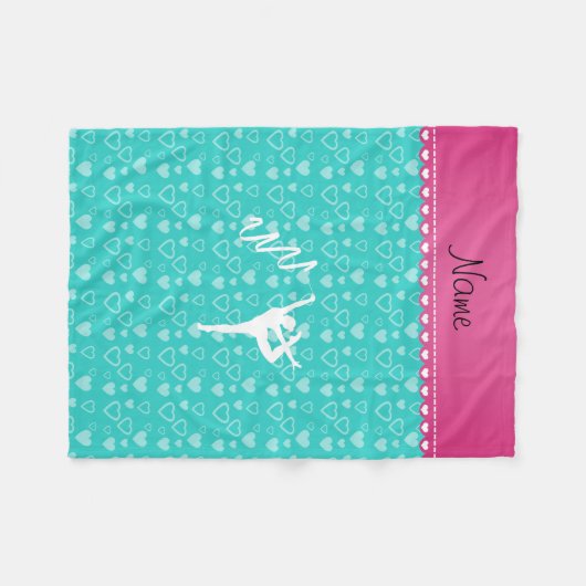 Personalisierte rhythmische fleecedecke (Vorderseite (Horizontal))