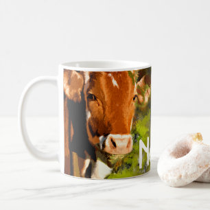 Personalisierte Rinder Ranch Farm Design Kaffeemas Kaffeetasse