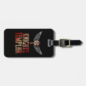 Personalisierte Ritter Templar Mittelalterliche Kr Gepäckanhänger (Vorderseite horizontal)