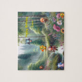 Personalisierte Ritter und Drachen Puzzle (Vertikal)