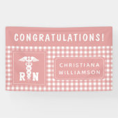 Personalisierte RN-Anmelderin für Krankenschwester Banner (Horizontal)