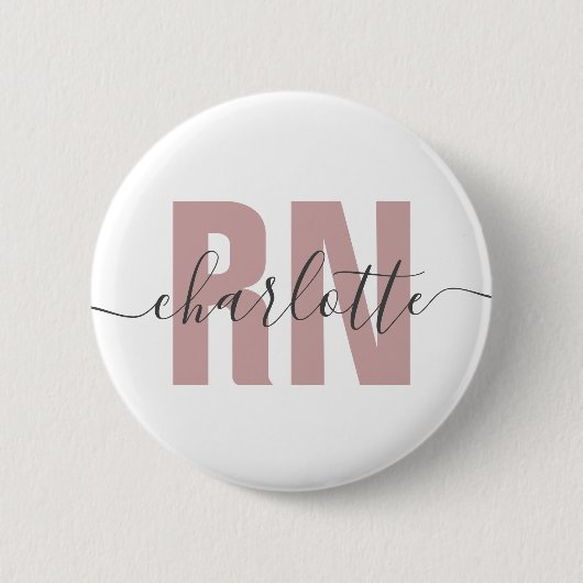 Personalisierte RN-Geschenke für Krankenschwestern Button (Vorderseite)