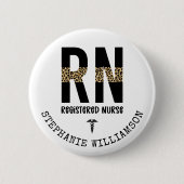 Personalisierte RN-Geschenke für Krankenschwestern Button (Vorderseite)