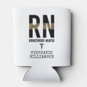 Personalisierte RN-Geschenke für Krankenschwestern Dosenkühler (Rückseite)