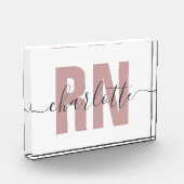 Personalisierte RN-Geschenke für Krankenschwestern Fotoblock (Links)