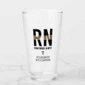 Personalisierte RN-Geschenke für Krankenschwestern Glas (Vorderseite)