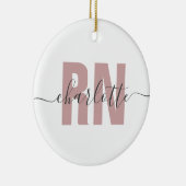 Personalisierte RN-Geschenke für Krankenschwestern Keramik Ornament (Rechts)