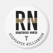 Personalisierte RN-Geschenke für Krankenschwestern Magnet (Vorne)